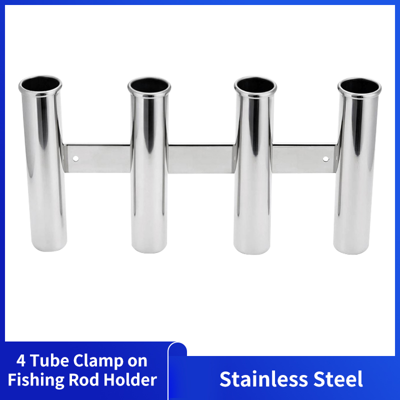 Stainless Steel 4 Tubes Rod Ho - Fishing Rod Rack 评论和价格
