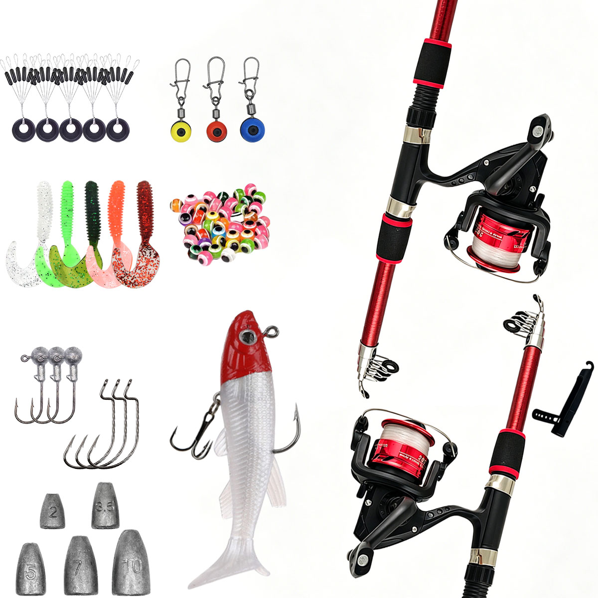 Spinning Fishing Rod and Reel  - Fishing Rod Combo 评论和价格