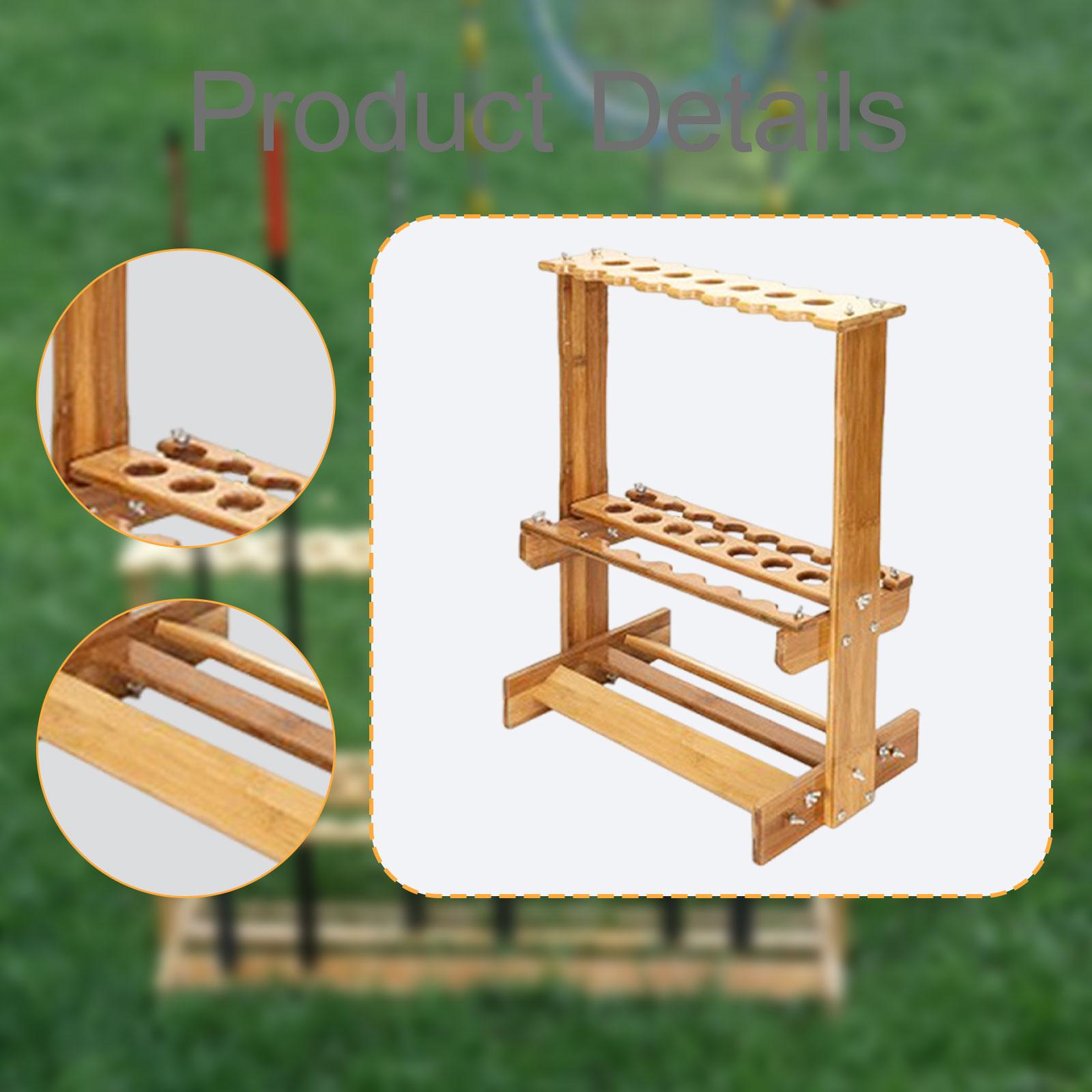 Fishing Rod Storage Rack Bambo - Fishing Rod Rack 评论和价格
