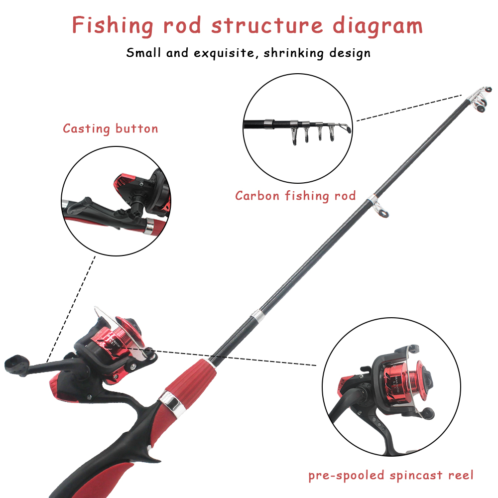 Kids Fishing Pole Set Fishing  - Fishing Rod Ice 评论和价格